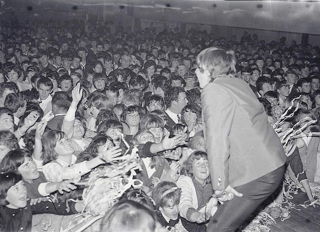 Normie Rowe plays to a packed house on 9 July 1966. Photograph courtesy Orange and District Historical Society, CWD Collection.