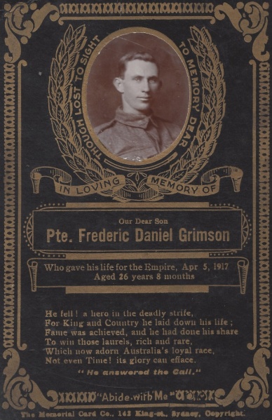 File:Frederick Daniel Grimson memorial card.jpg